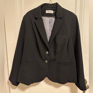 PLUS SIZE Calvin Klein Black Suit Jacket - 18W